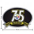 Pittsburgh Steelers 75th Season Embroidered Iron On Patch