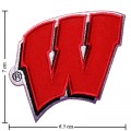 Wisconsin Badgers Style-1 Embroidered Iron On Patch