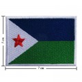 Djibouti Nation Flag Style-1 Embroidered Iron On Patch