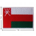 Oman Nation Flag Style-1 Embroidered Iron On Patch