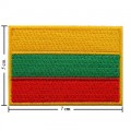 Lithuania Nation Flag Style-1 Embroidered Iron On Patch