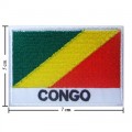 Congo Dem Rep Nation Flag Style-2 Embroidered Iron On Patch