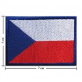 Czech Republic Nation Flag Style-1 Embroidered Iron On Patch