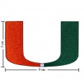 Miami Hurricanes Style-1 Embroidered Iron On Patch